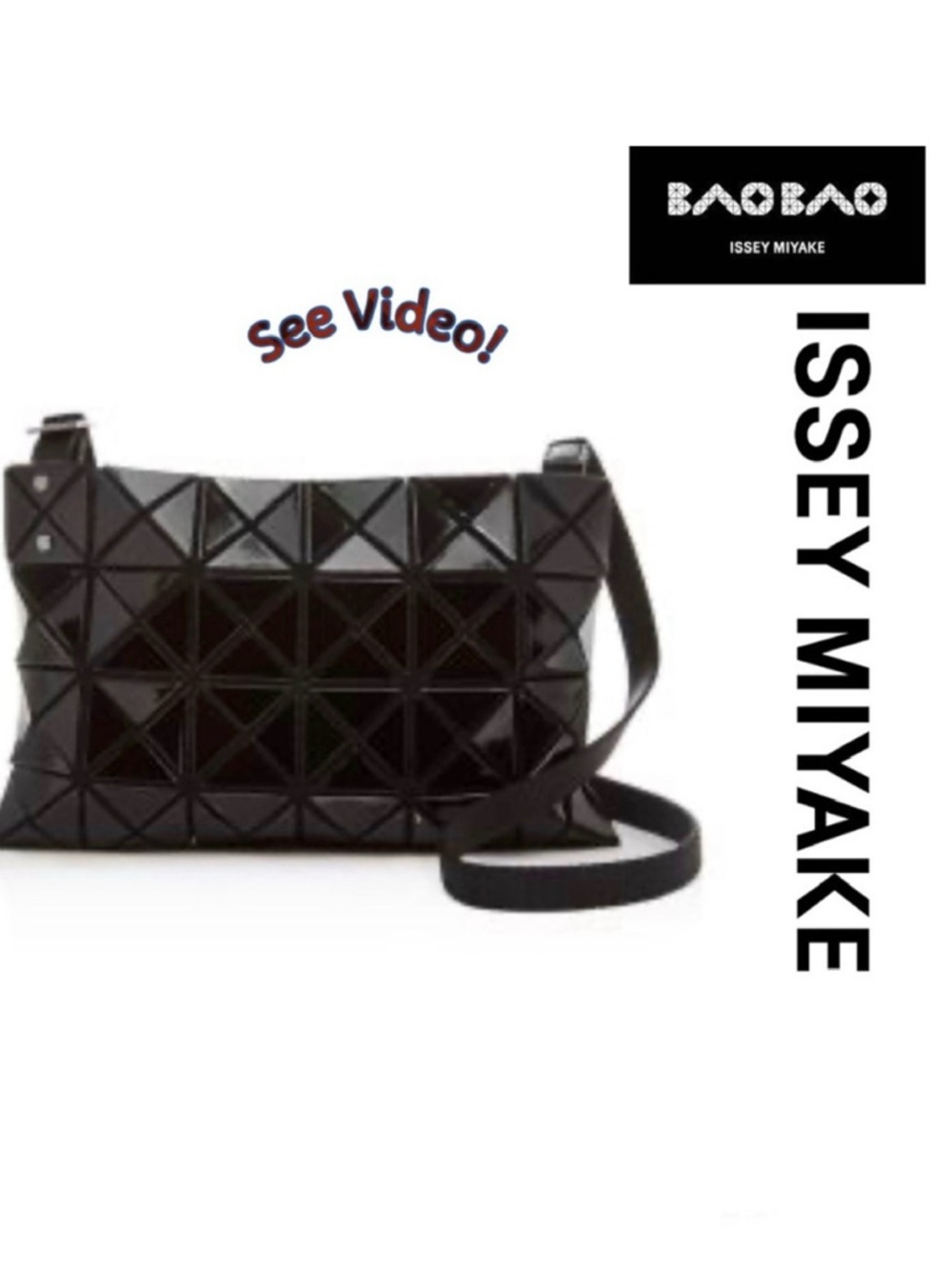 ✨ Bao Bao Issey Miyake Lucent glossy shoulder bag MSRP $525 +COA✨